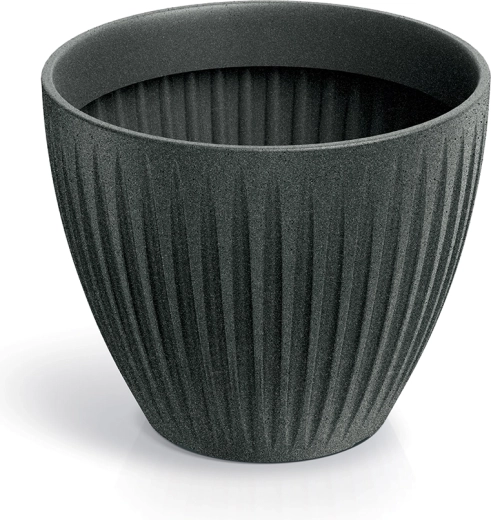Donica Latia Round 40 cm – czarny granit