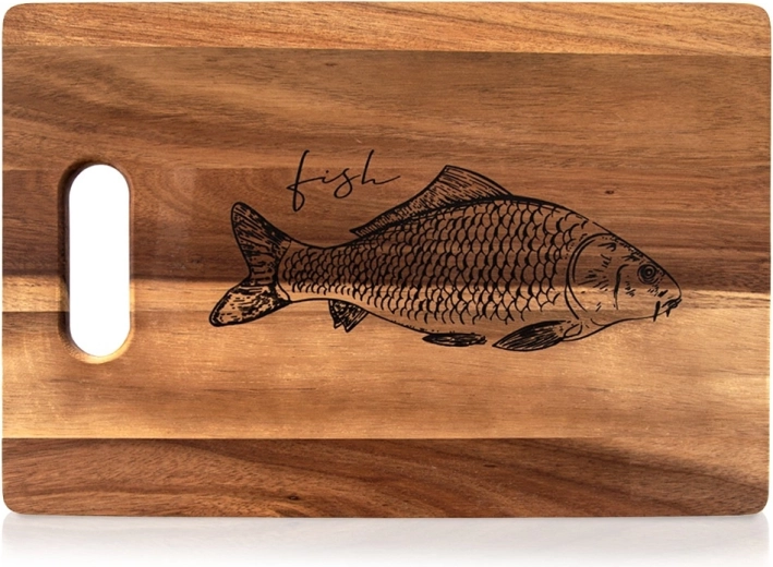 Drewniana deska do krojenia z akacji 36 × 24 cm z rączką