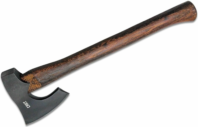 CRKT Freyr topór 820 g ze stali węglowej z drewnianą rękojeścią