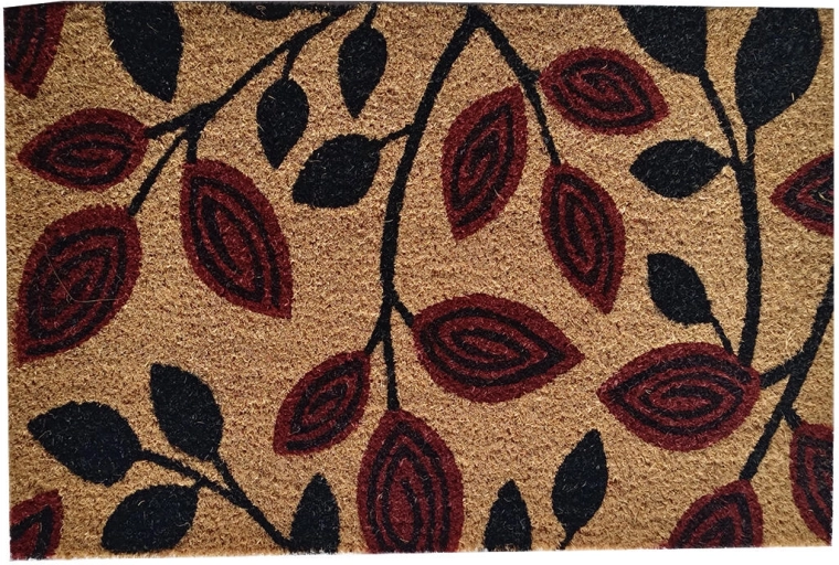 Wycieraczka z kokosa i PVC 40 × 60 cm Liście