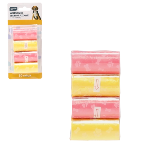 Worki na psie odchody, 80 szt.