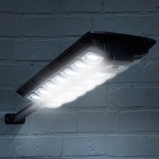 Solarny reflektor ścienny z czujnikiem ruchu, 520 diod SMD LED, 3000 lm