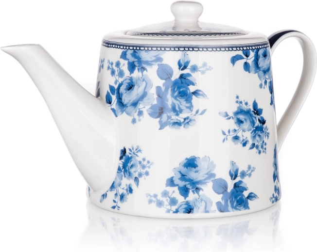 Ceramiczny dzbanek do herbaty i kawy Blue Flower 1 l