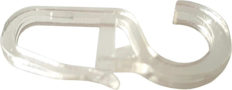 Haczyki do zasłon transparentne duże (10 szt.)