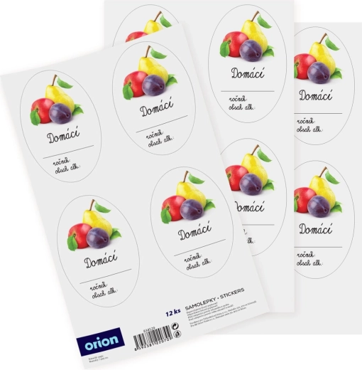 Naklejki na butelki Domowe – puste (12 szt.)