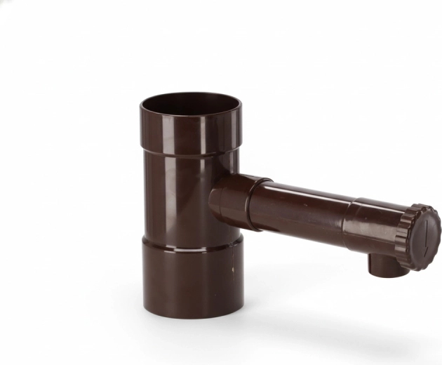 Brązowy zbieracz wody deszczowej 80 mm