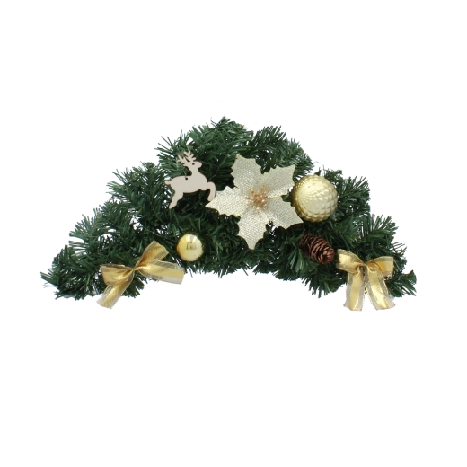 Wisząca świąteczna dekoracja 46 cm w złotym kolorze