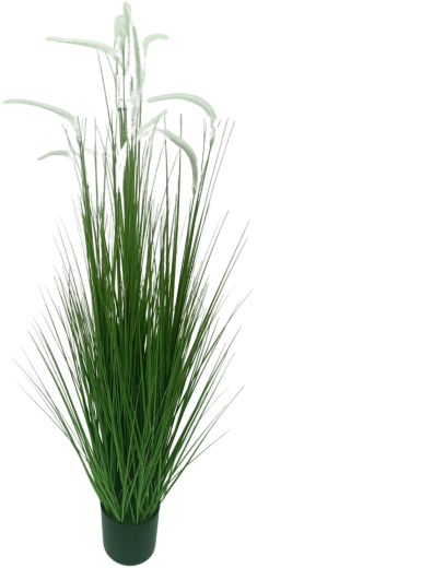 Sztuczna trawa w doniczce Pennisetum biała 150 cm
