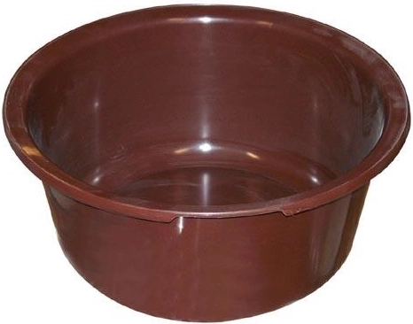 Plastowa miska 42 cm – Brązowa
