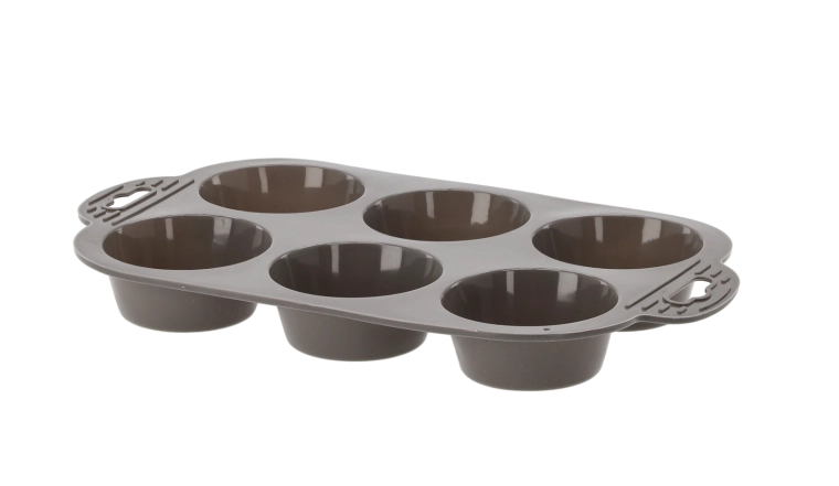 Silikonowa forma do muffinek 6 szt. z uchwytami