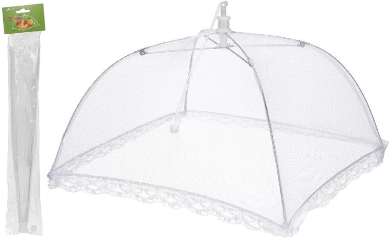 Składana osłona na żywność 30 cm – biała