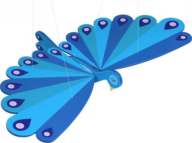Drewniany latający paw VILAC – dekoracja wisząca