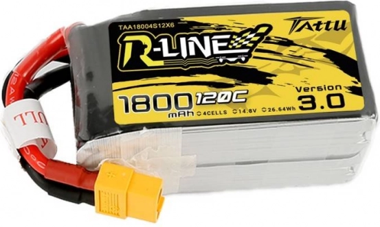 Akumulator Tattu R-Line 1800mAh 14,8V LiPo 120C 4S1P XT60