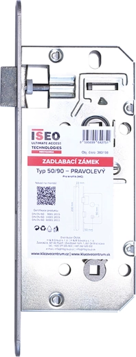 Zamek wpuszczany WC ISEO 90/50/22