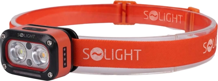 Solight ładowana czołówka LED 250 lm z czujnikiem podczerwieni (ciepłe i zimne światło)