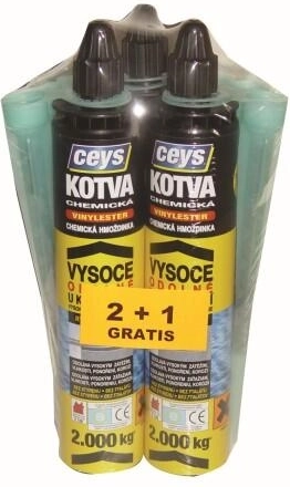 Kotwa chemiczna winyloestrowa 300 ml 2+1 gratis