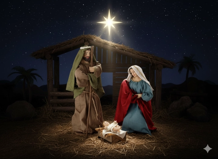 Zestaw trzech figurek Świętej Rodziny do 90 cm