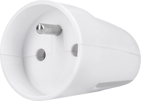 Solight prosta wtyczka (wtyk) IP20 biała - 1 sztuka