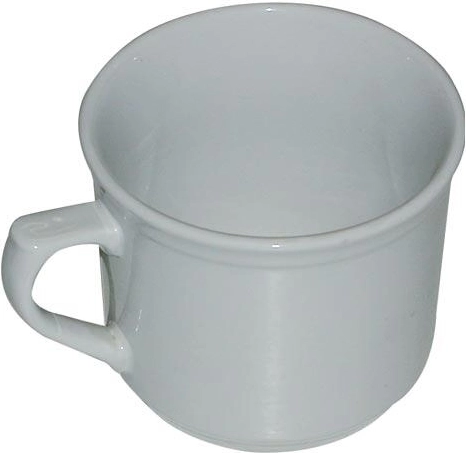 Ceramiczny kubek warzak 620 ml bez dekoru biały