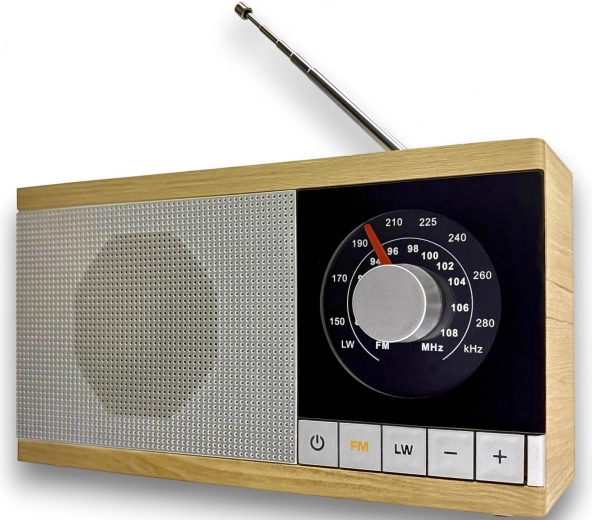 Radio retro Krystyna w drewnianym wykończeniu