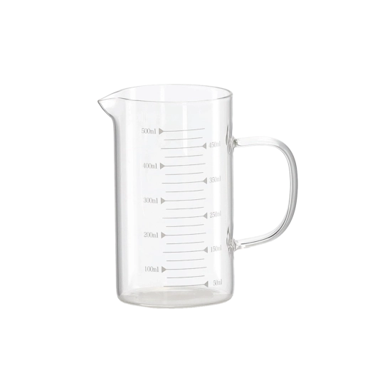 Szklany dzbanek z miarką 0,5 l