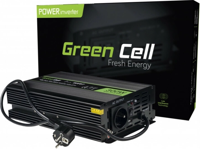 Przetwornica napięcia z UPS 300 W GREEN CELL INV07