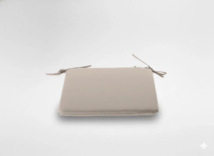 Poduszka na krzesło 40 × 40 × 3 cm – naturalna