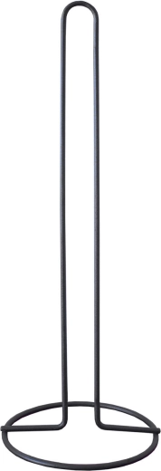 Wolnostojący uchwyt na papier toaletowy 43 cm – czarna stal
