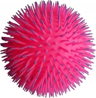 Świecąca kudłata piłeczka – elastyczna piłka sensoryczna w melanżowych kolorach