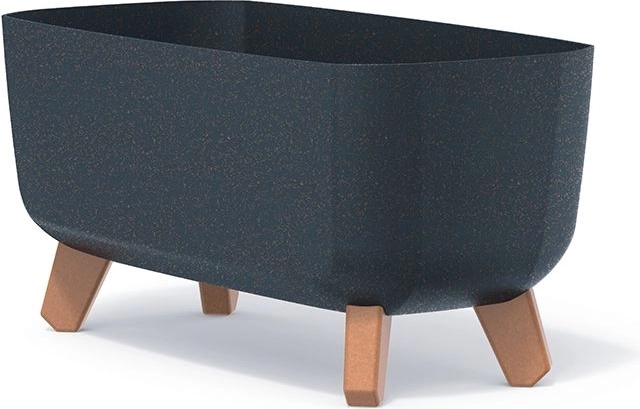 Doniczka z nóżkami GRACIA CASE ECO WOOD 39 cm antracyt