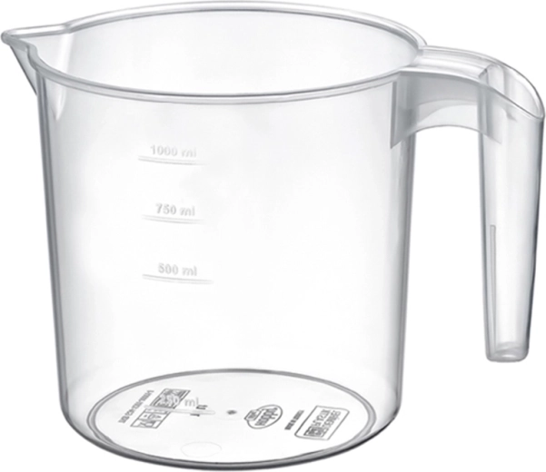 Przezroczysty kuchenny dzbanek z miarką 1 l