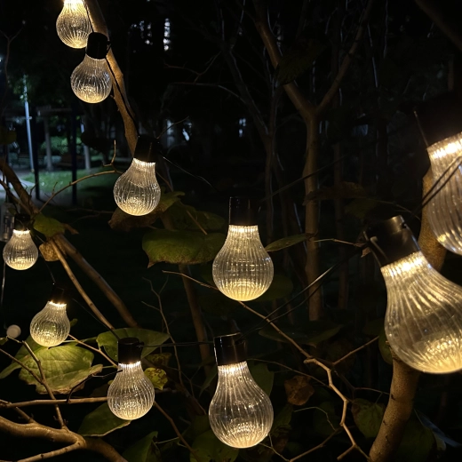 Solarna girlanda ogrodowa STRIPES 10 LED ciepła biel 3,8 m