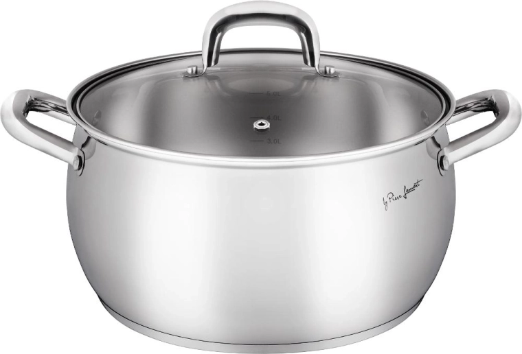 Garnek ze stali nierdzewnej Lamart Shape z pokrywką 5,6 l