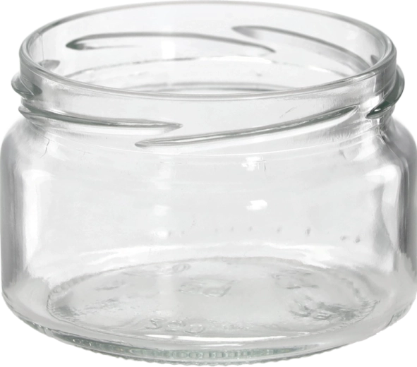 Szklane naczynie 250 ml z szerokim wlewem 82 mm do wekowania i przechowywania żywności