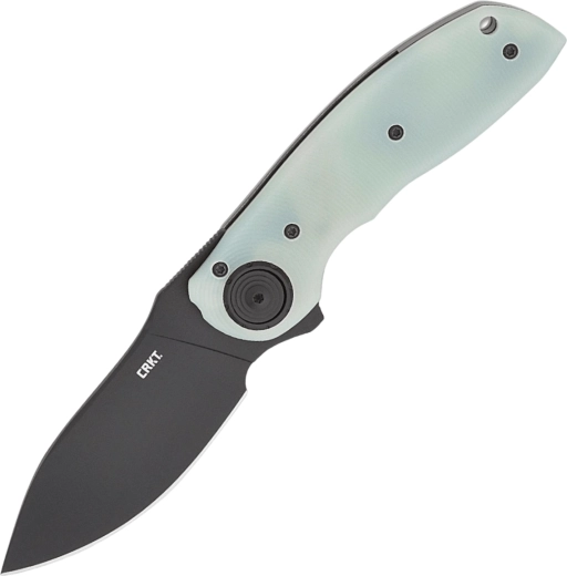 Nóż składany CRKT Bot Deadbolt Natural, 7,6 cm, czarne ostrze, nefrytowe G10