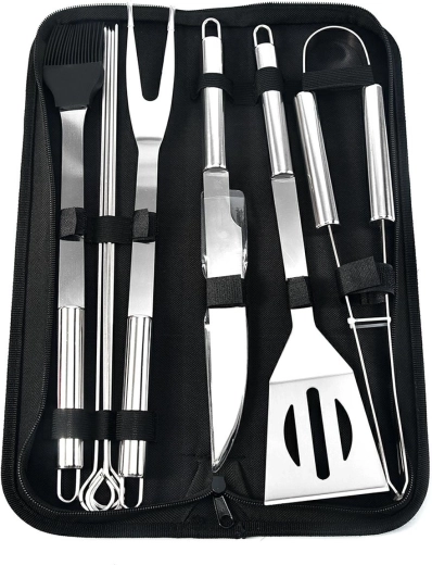 Ag666g zestaw do grillowania 10 szt. w walizce