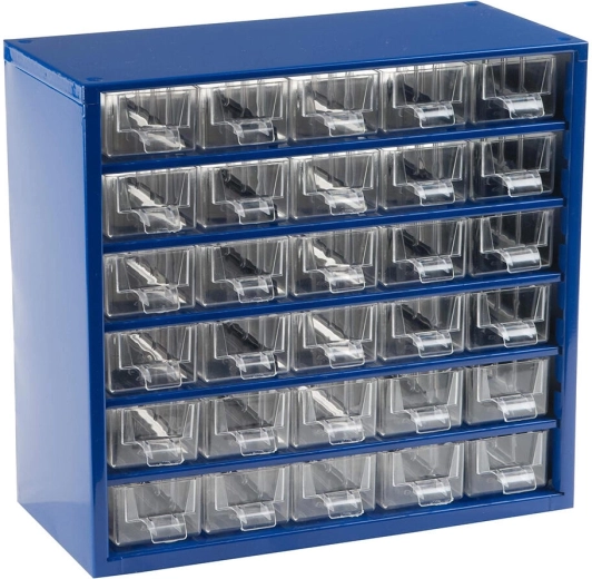 Metalowa szafka warsztatowa z 30 małymi szufladami 30,5 × 28 × 15,5 cm TOKOZ