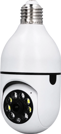 Bezprzewodowa kamera IP Wi‑Fi w kształcie żarówki E27 30 W do monitoringu domu – 1 sztuka