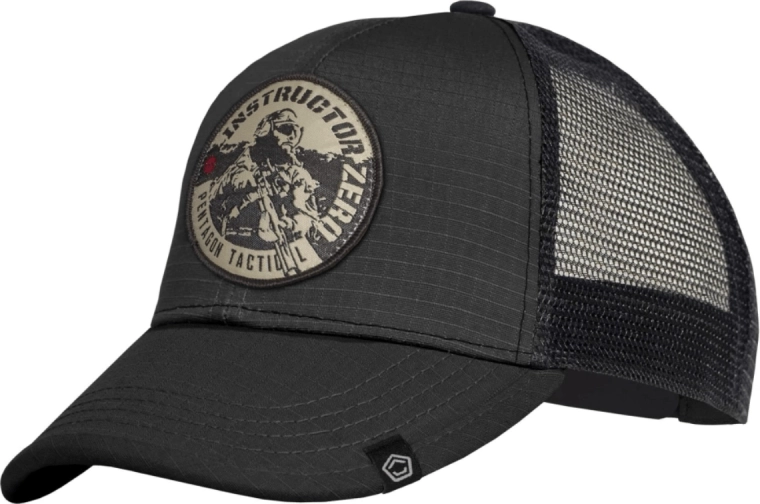 Czarna czapka z daszkiem typu trucker Pentagon Era