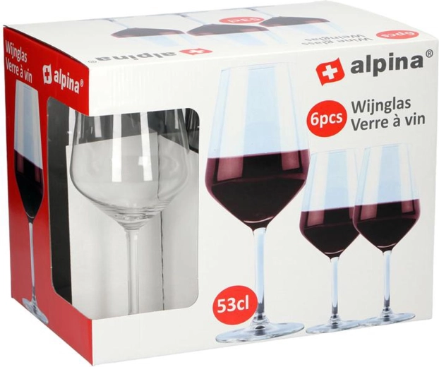 Kieliszki do czerwonego wina Alpina 530 ml (6 szt.)