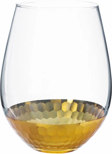 Szklany wazon Golden Honey 14 cm
