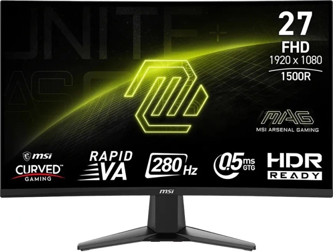 MSI MAG 276CXF 27" zakrzywiony monitor do gier FHD 280 Hz czarny