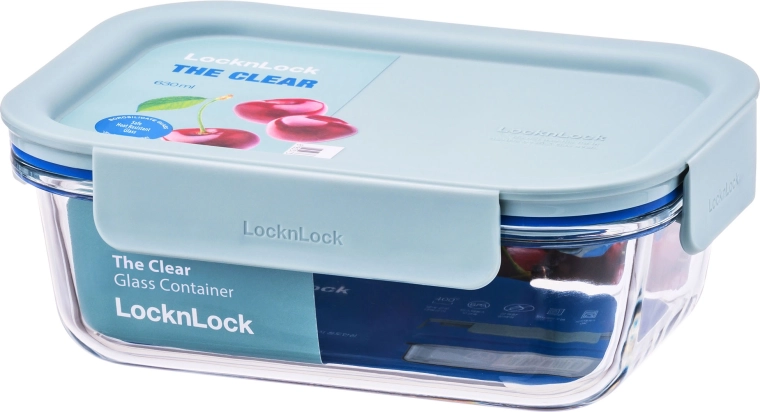 Szklane naczynie żaroodporne z pokrywką LOCKnLOCK Clear Glass 630 ml z szkła borokrzemowego