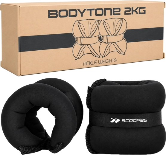 Obciążniki na nadgarstki BodyTone 2 kg czarne
