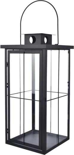 Czarna metalowa latarnia 58 cm