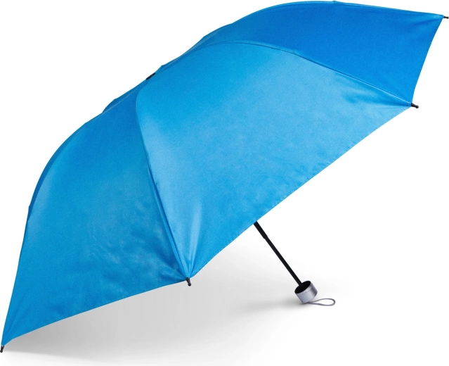 Niebieski składany parasol 96 cm z 8 żebrami