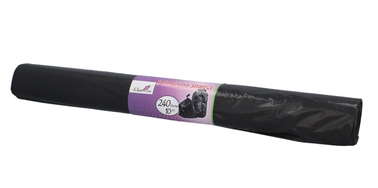 Ekstra wytrzymałe worki na odpady 240 l, czarne, 10 szt.