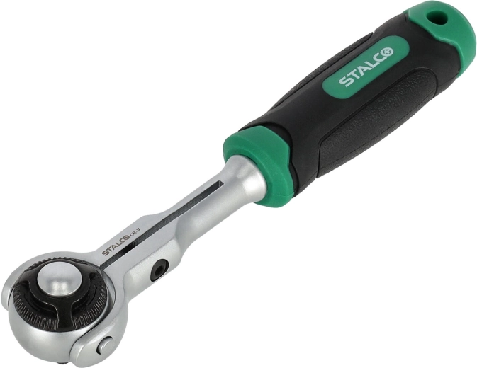 Grzechotka 1/4" z przełącznikiem kierunku (pokrętło) STALCO