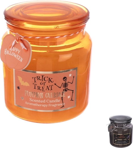 Świeca zapachowa w szkle Halloween 350 g (mix zapachów i motywów)
