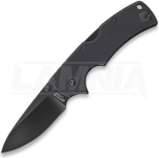 Cold Steel American Lawman – taktyczny nóż składany 8,9 cm, czarny, G10